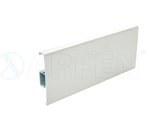 Прямоугольный алюминиевый плинтус ASP82